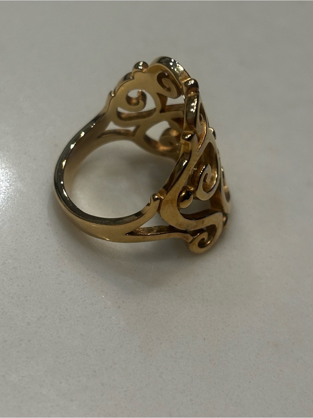 James Avery 14K Gold Open Sorrento Ring - Picture 4 of 13
